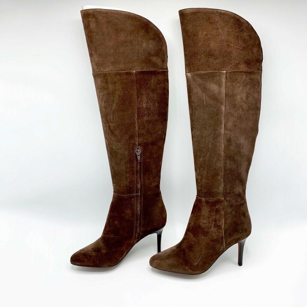 Coach Dalla Knee High Slim Heels Zipper Snip Toe - Picture 3 of 7